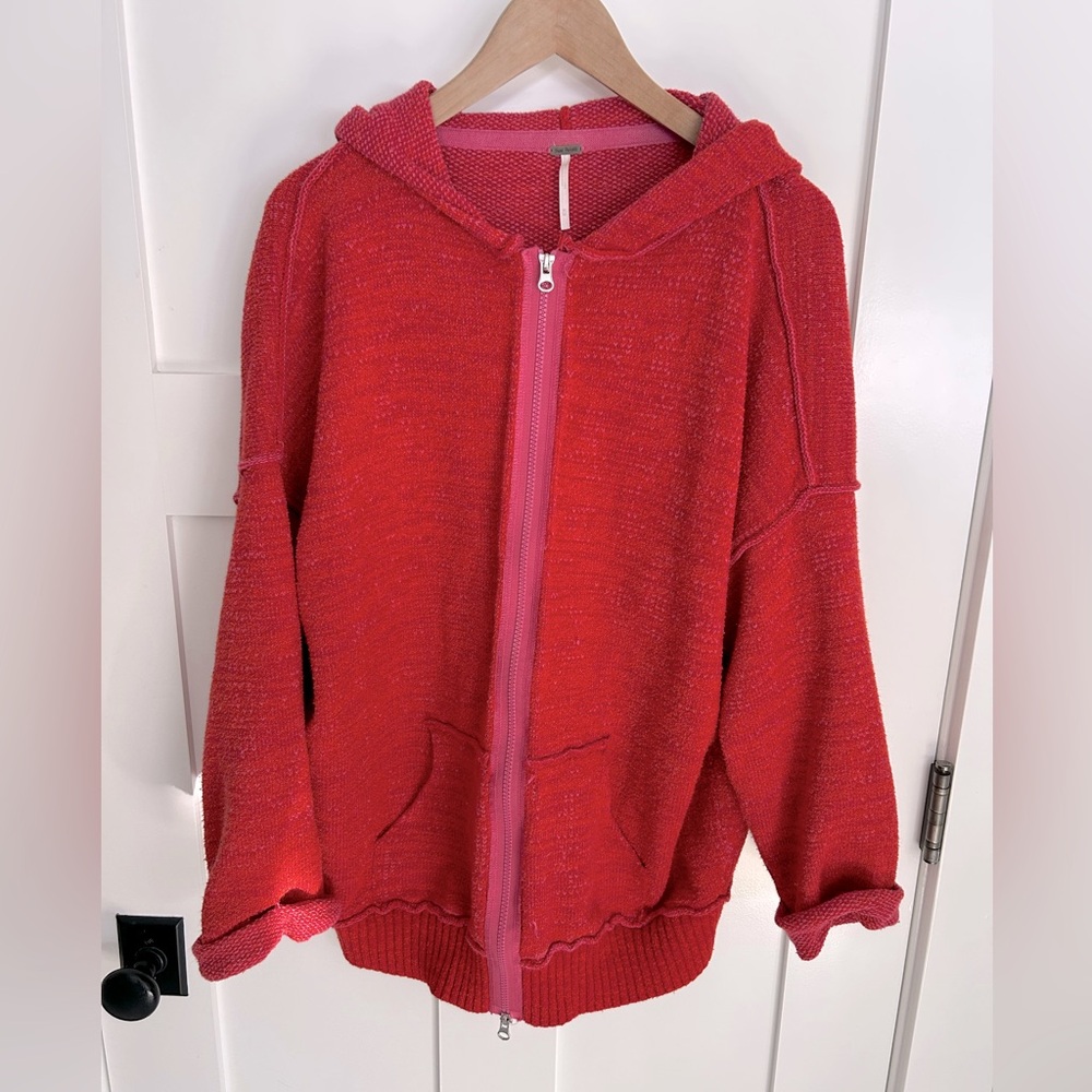 Free people sweatshirt zip hoodie